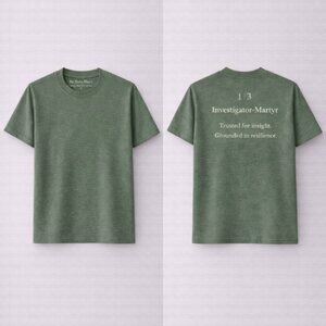 1/3 Investigator -Martyr sage cotton unisexTee / Hz Living Fibers